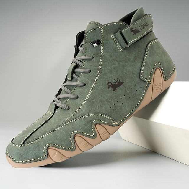 bequemer Rutschfester Barfußschuh aus echtem Leder (Unisex).