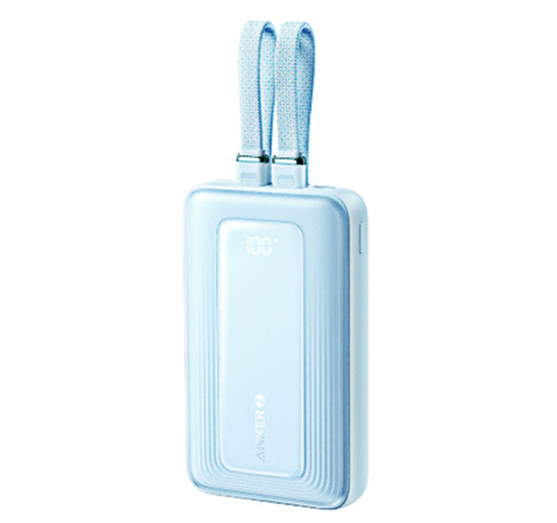 Sandsberg | 2024 Neue Schnelllade-Powerbank, 20.000mAh hohe Kapazität mit eingebautem Kabel