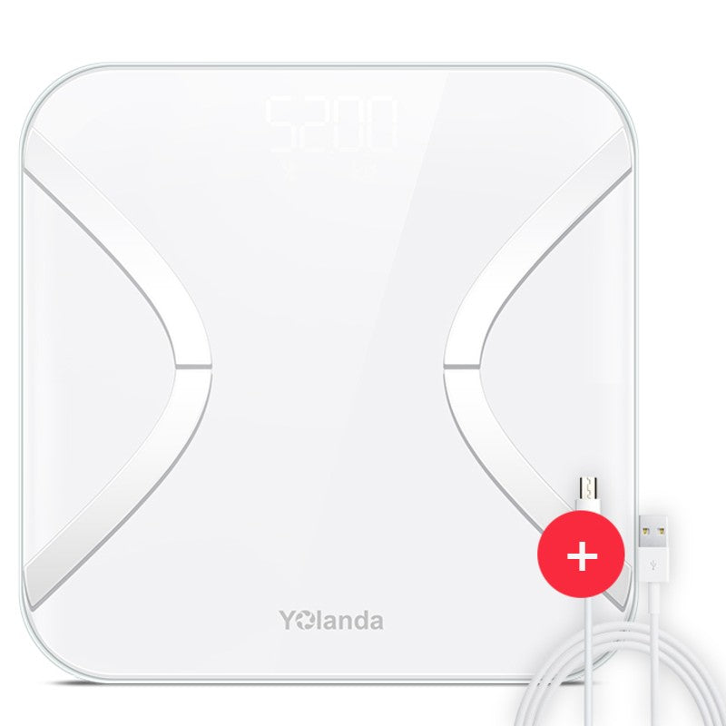 Sandsberg | Wiederaufladbare Smart Bluetooth Digitale Körperfettwaage, mit Multi-Index-Test, Hochpräzisionssensor und Mehrbenutzermodus