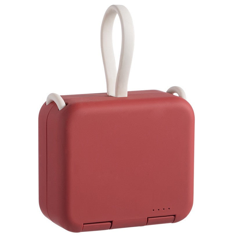 Sandsberg | 4000mAh tragbare Rückclip-Powerbank, mit Telefonhalter, faltbarem Design & Ladekabel, für gängige Handytypen