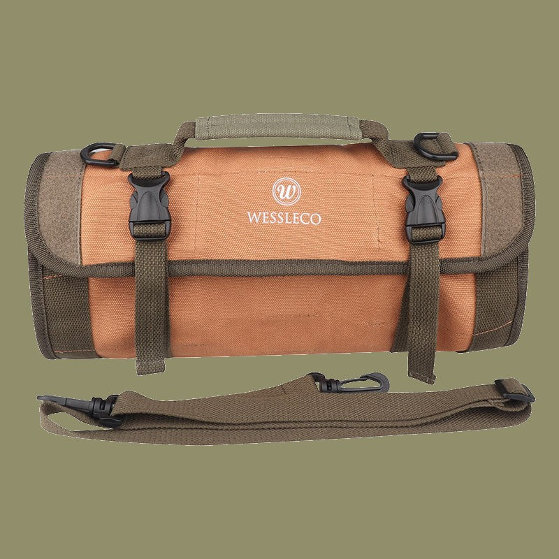 Sandsberg | Langlebige tragbare Werkzeugrolle Aufbewahrungstasche, mit 19 Fächern & 5 Taschen, für Zuhause, DIY & mehr