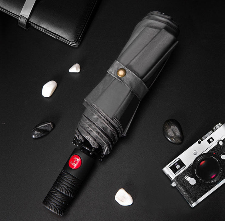 Sandsberg | Automatischer Sonnen- & Regenschirm mit UV-Schutzbeschichtung, großem Dach & rutschfestem Griff, für Reisen, Pendeln & mehr