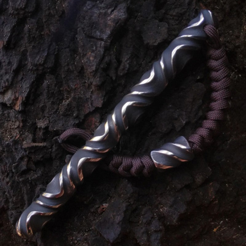 Sandsberg | Handgemachtes modisches Titan EDC-Werkzeug mit 3D-Struktur, für Anhänger, Geschenk & Ornament