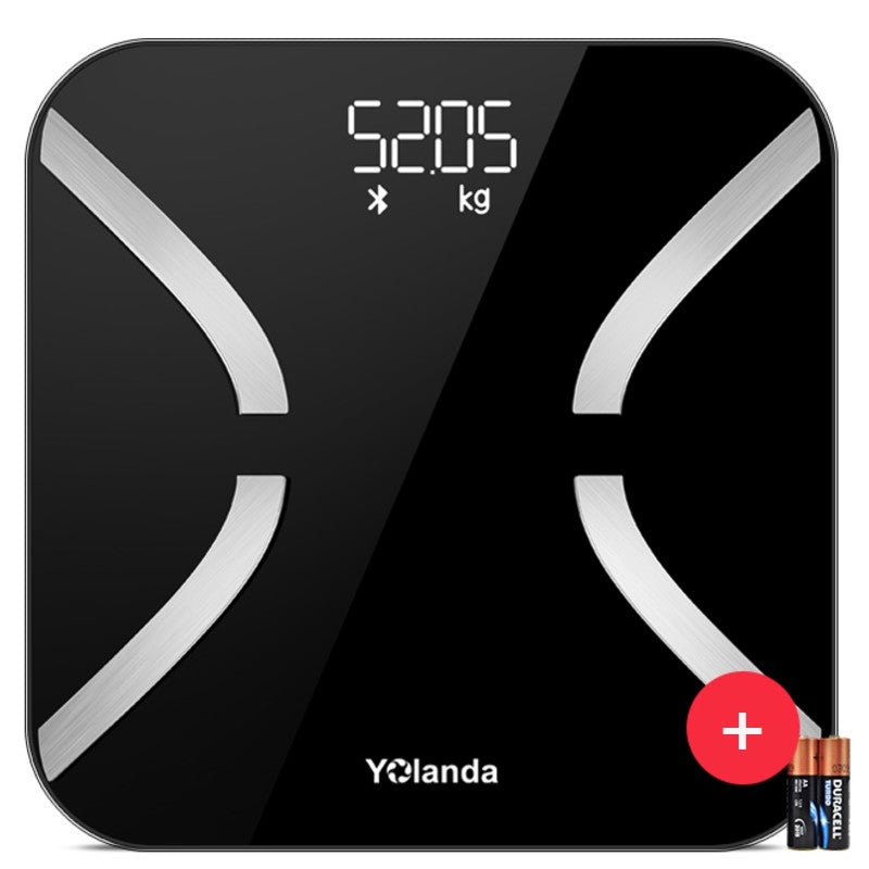 Sandsberg | Wiederaufladbare Smart Bluetooth Digitale Körperfettwaage, mit Multi-Index-Test, Hochpräzisionssensor und Mehrbenutzermodus