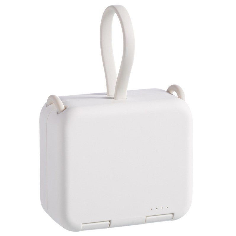 Sandsberg | 4000mAh tragbare Rückclip-Powerbank, mit Telefonhalter, faltbarem Design & Ladekabel, für gängige Handytypen