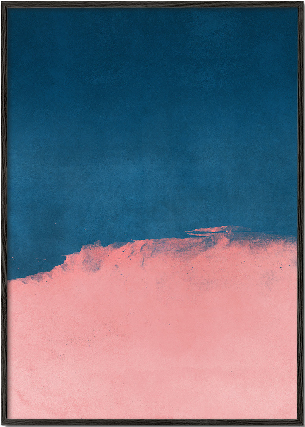 Sandsberg | Minimal Landschaft Pink und Marineblau 01