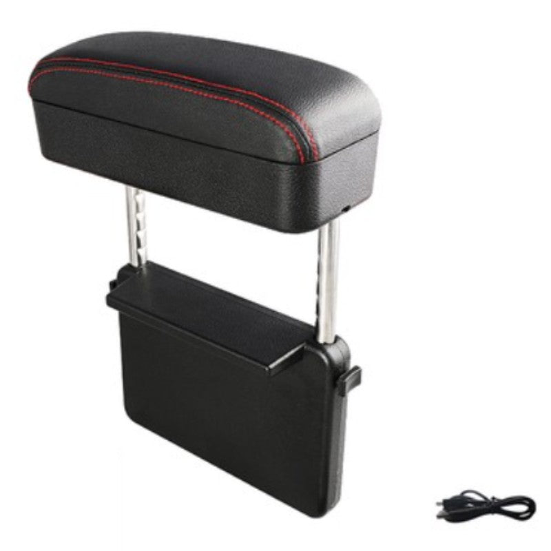 Sandsberg | 3-in-1 Universelle Verstellbare Auto-Armlehnen-Aufbewahrungsbox, mit Armstütze, Kabellosem Laden & Gegenstandsaufbewahrung, für lange Fahrten (1STK)