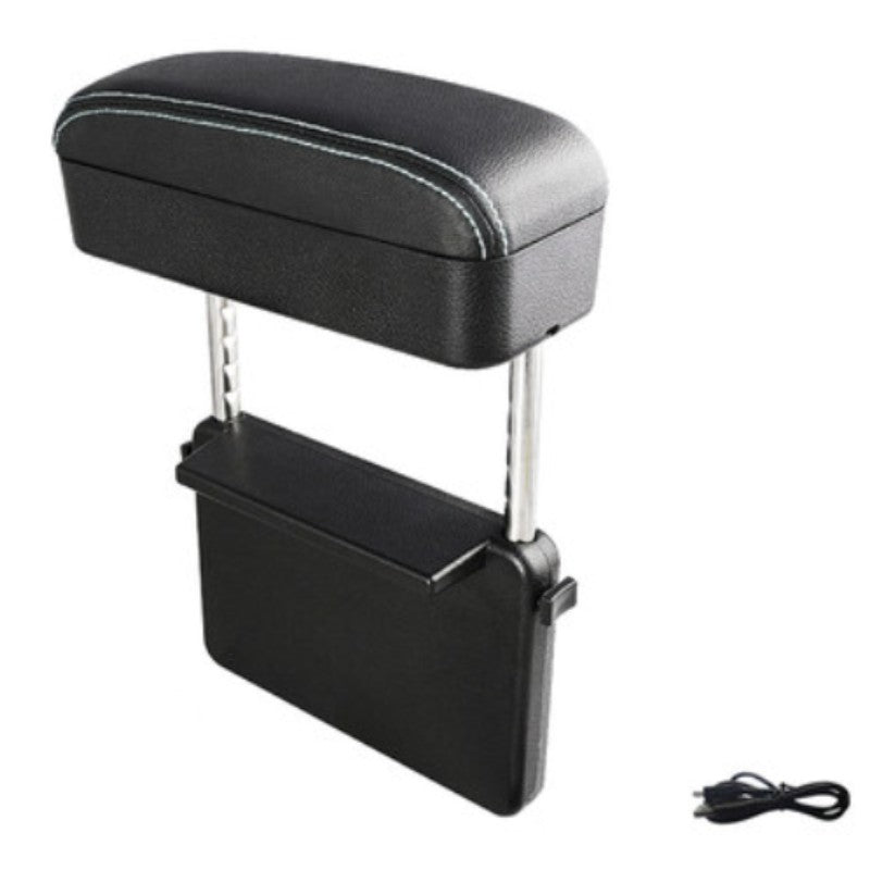 Sandsberg | 3-in-1 Universelle Verstellbare Auto-Armlehnen-Aufbewahrungsbox, mit Armstütze, Kabellosem Laden & Gegenstandsaufbewahrung, für lange Fahrten (1STK)