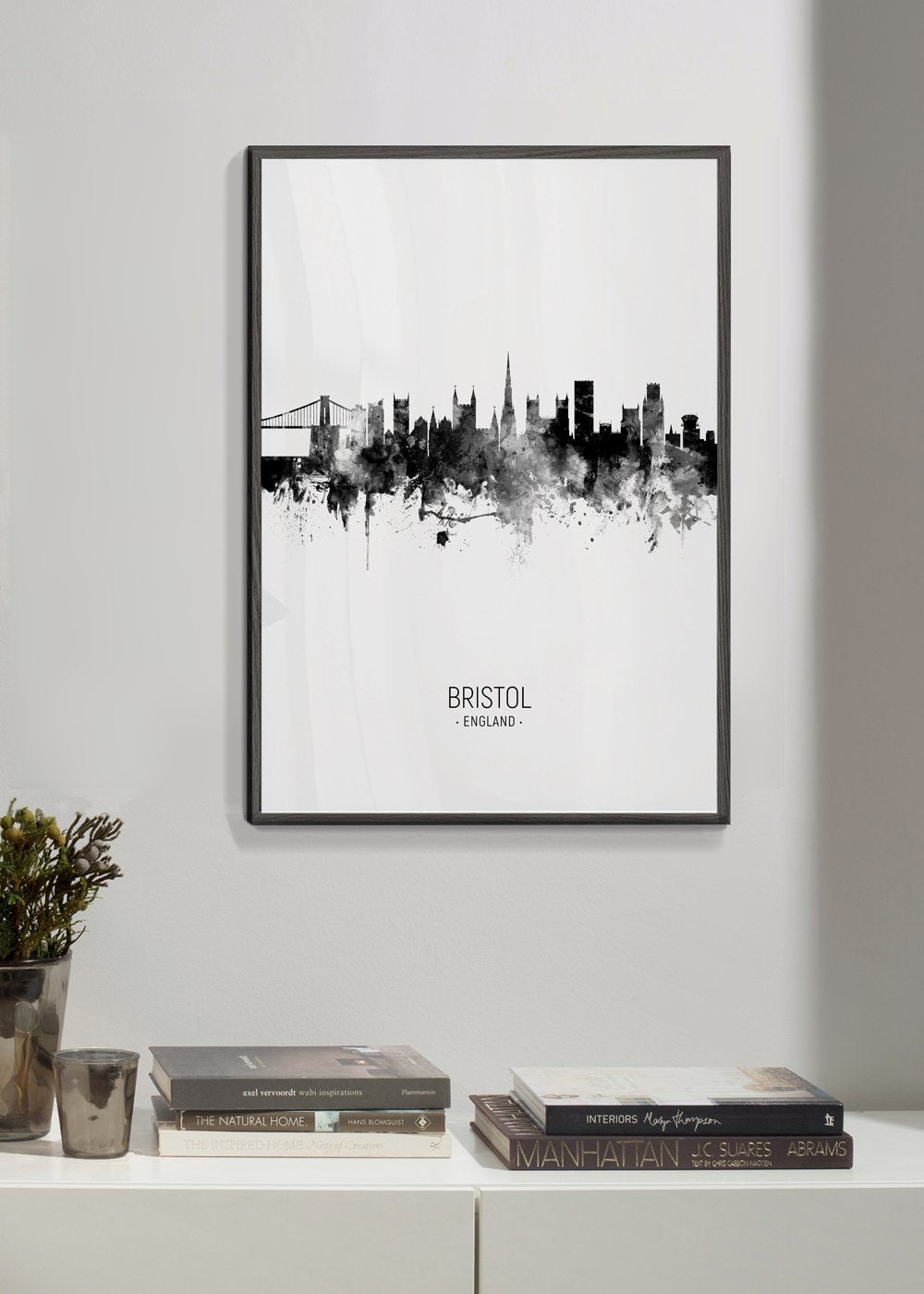 Bristol Skyline Schwarz und Weiß