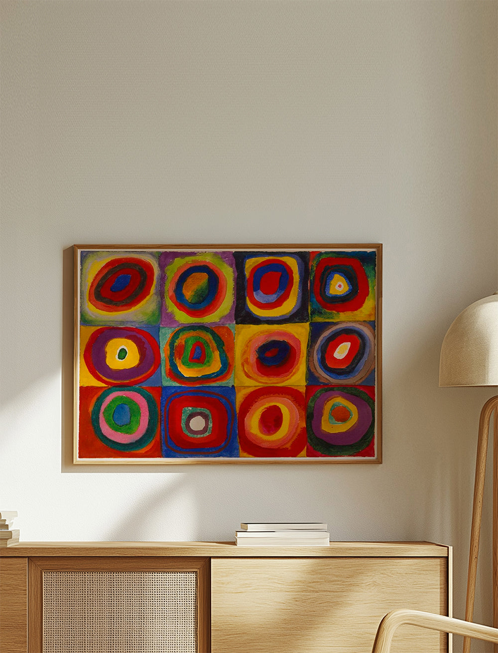 Sandsberg | Farbstudie - Quadrate und konzentrische Ringe - Vasili Kandinsky