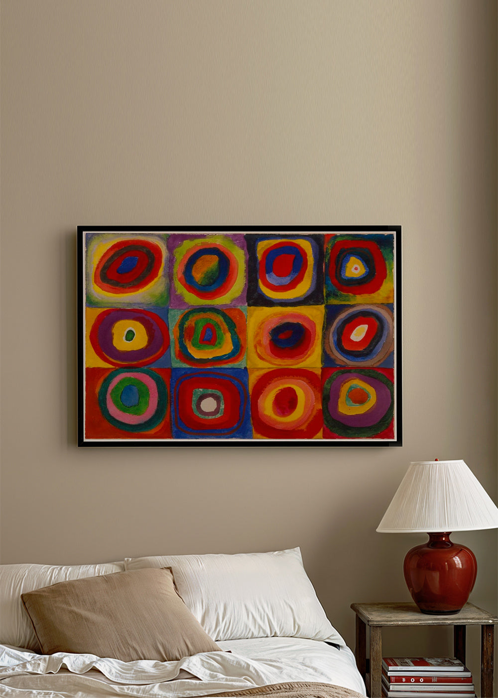 Sandsberg | Farbstudie - Quadrate und konzentrische Ringe - Vasili Kandinsky