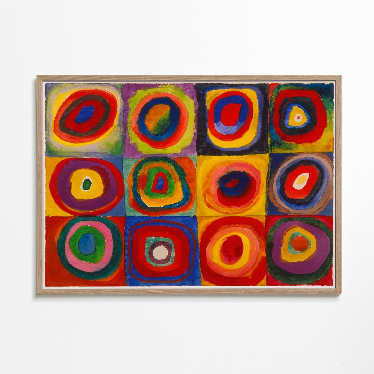 Sandsberg | Farbstudie - Quadrate und konzentrische Ringe - Vasili Kandinsky