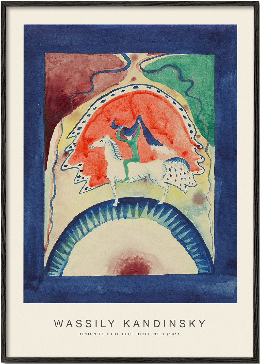 Sandsberg | Design für den Blauen Reiter Nr. 1 (Sonderausgabe) - Wassily Kandinsky