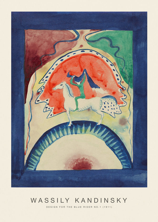 Sandsberg | Design für den Blauen Reiter Nr. 1 (Sonderausgabe) - Wassily Kandinsky