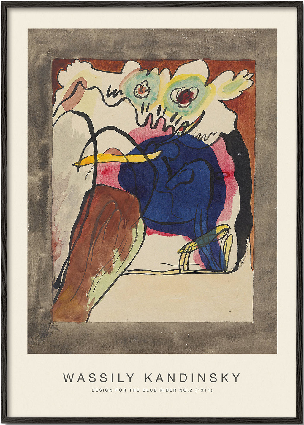 Design für den Blauen Reiter Nr. 2 (Sonderausgabe) - Wassily Kandinsky