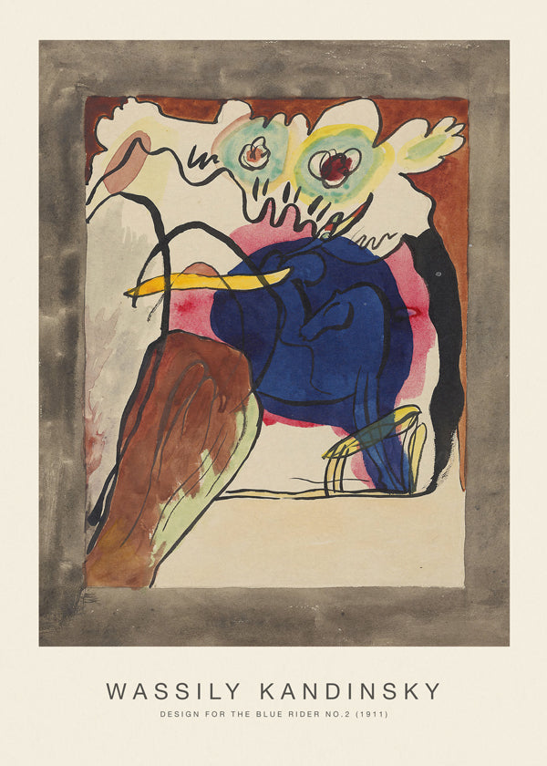Design für den Blauen Reiter Nr. 2 (Sonderausgabe) - Wassily Kandinsky