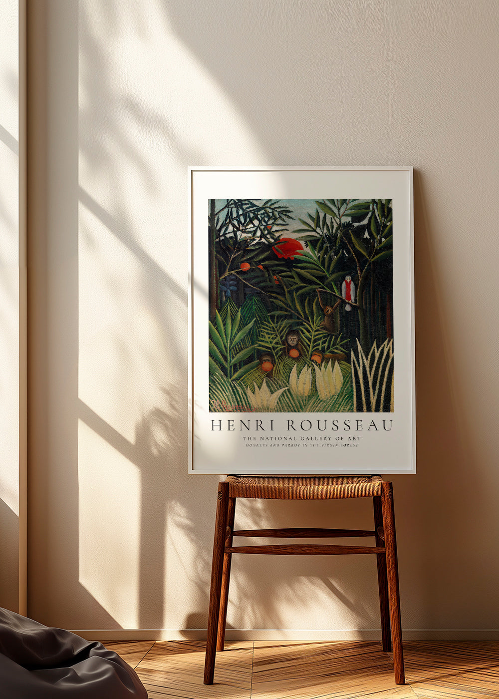 Sandsberg | Henri Rousseau Affen und Papagei im Jungfernwald