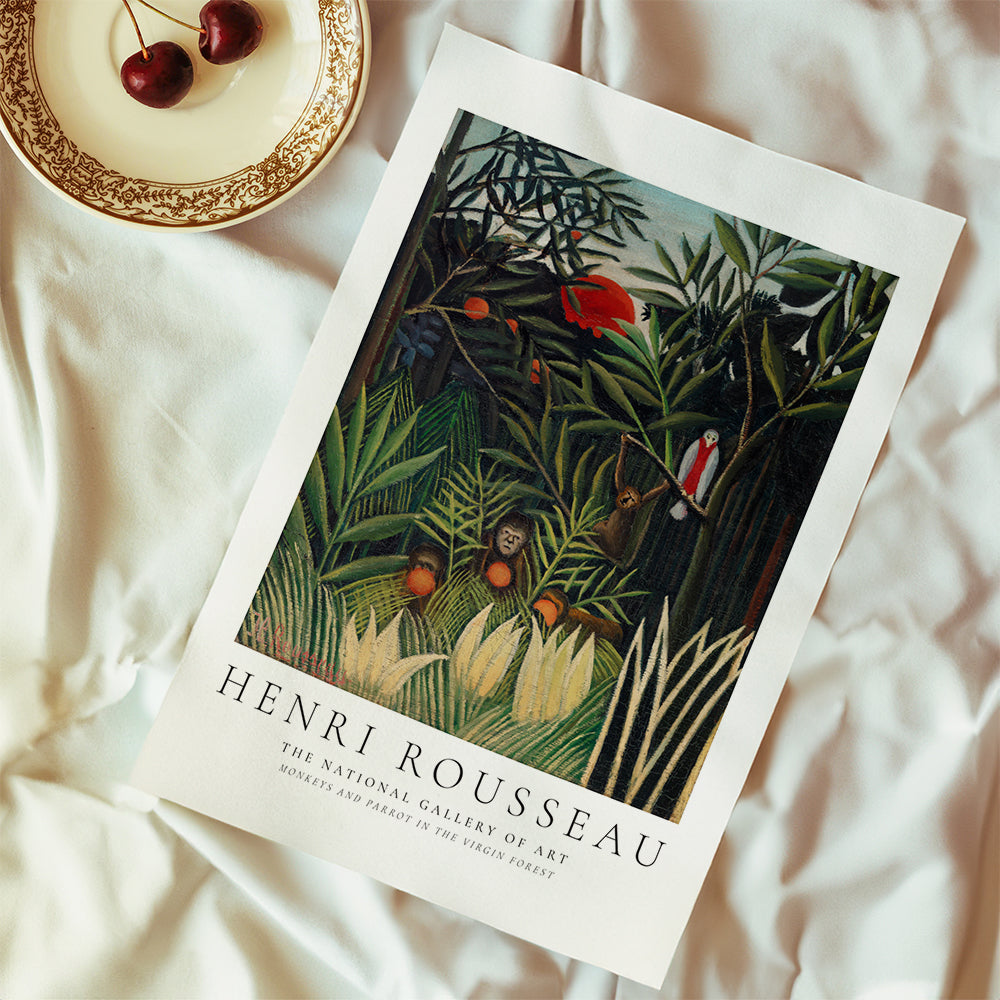 Sandsberg | Henri Rousseau Affen und Papagei im Jungfernwald