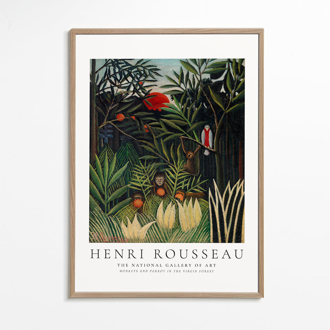 Sandsberg | Henri Rousseau Affen und Papagei im Jungfernwald