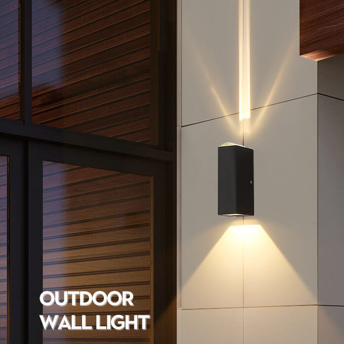 Sandsberg LED Außenwandleuchte | Wasserdicht & Modernes Design | Rechteckige Außenlampe für Haus & Garten