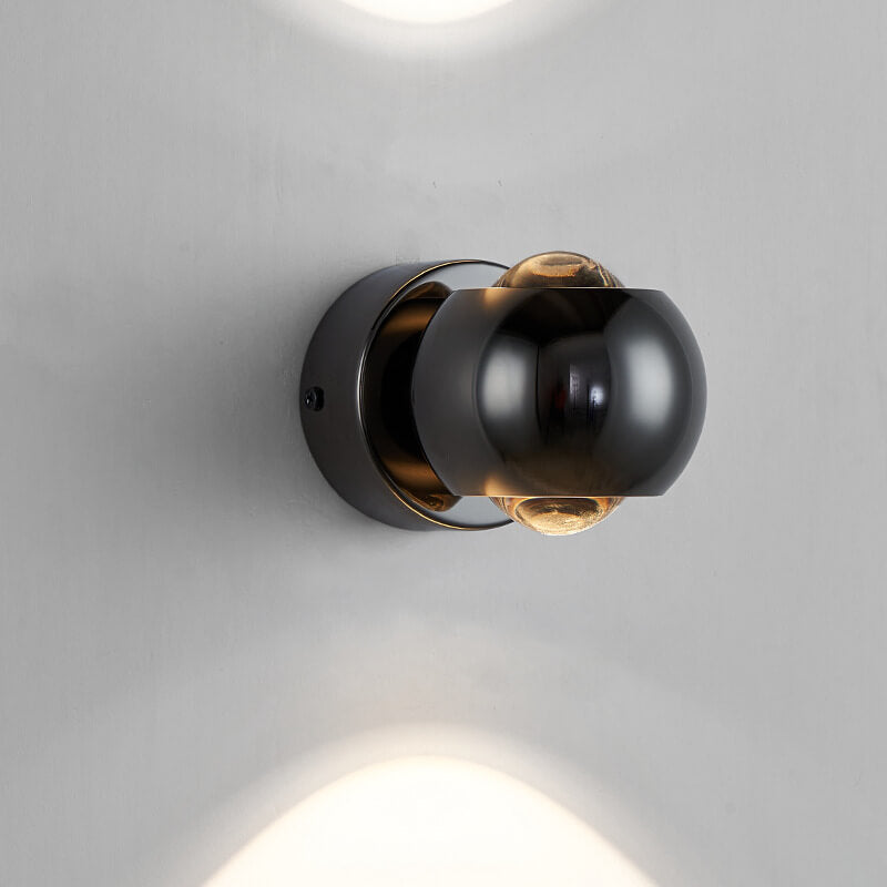 Modern minimalist einfarbig rund drehbar Eisen Aluminium COB LED Wandleuchte lampe