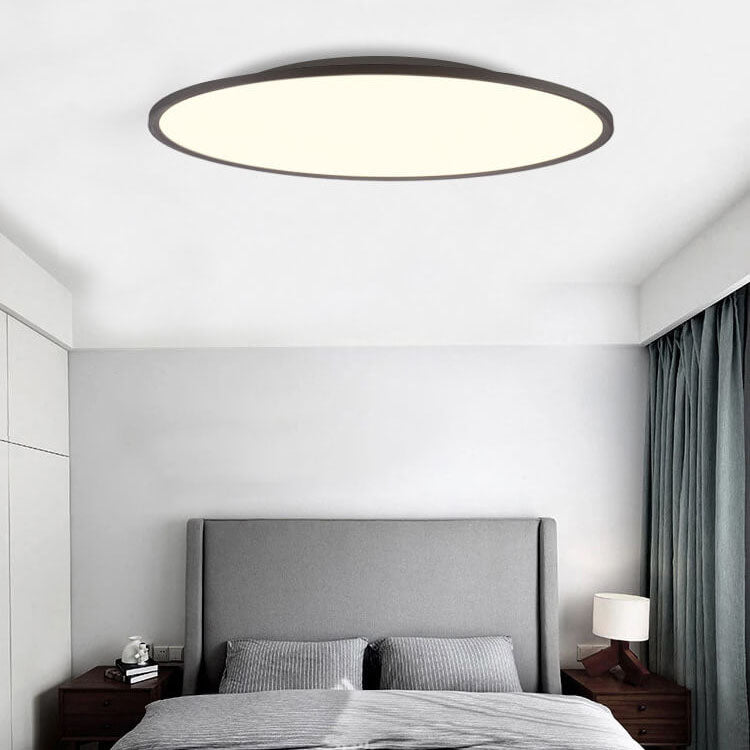 minimalistische Acryl-Aluminium runde Schirm LED Deckenleuchte für das Wohnzimmer