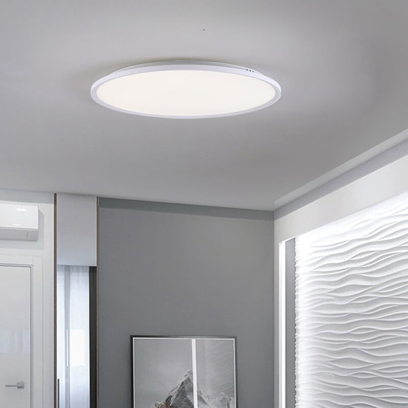 minimalistische Acryl-Aluminium runde Schirm LED Deckenleuchte für das Wohnzimmer