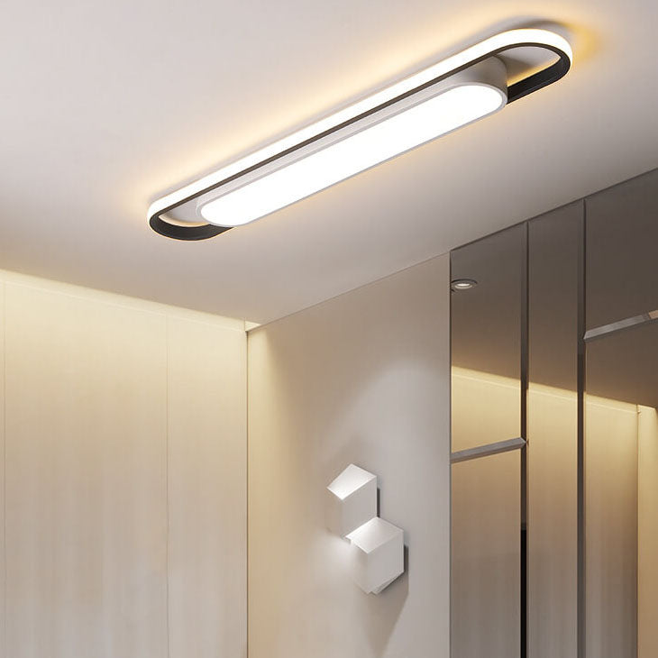 nordische geometrische rechteckige akrylpulver beschichtete LED-Deckenleuchte