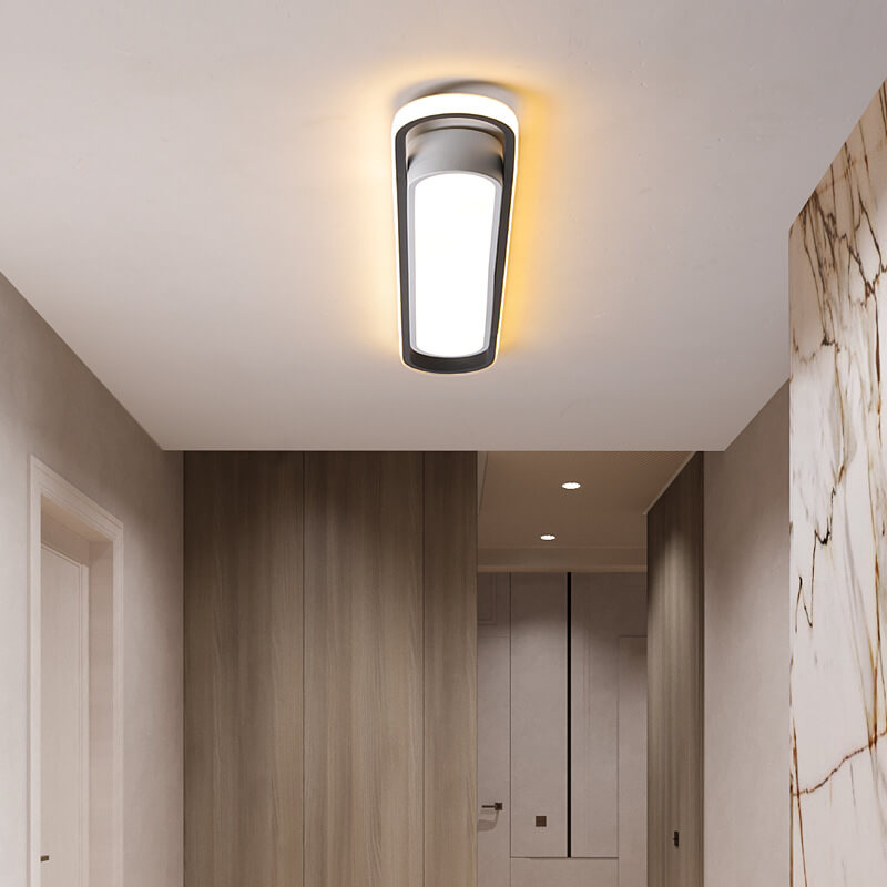nordische geometrische rechteckige akrylpulver beschichtete LED-Deckenleuchte