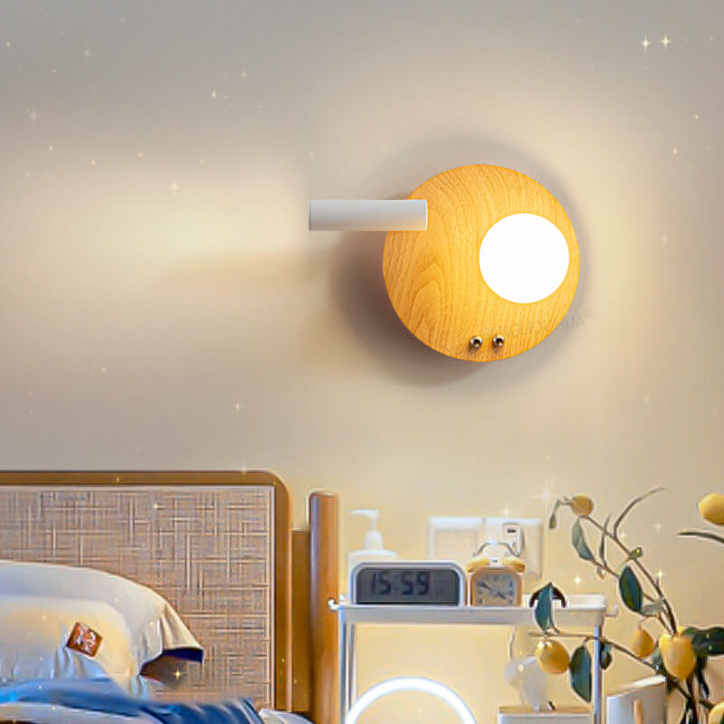 Nordic Creative Iron Round Square LED Wandleuchte Lampe