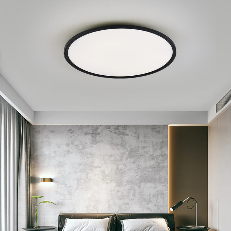 minimalistische Acryl-Aluminium runde Schirm LED Deckenleuchte für das Wohnzimmer