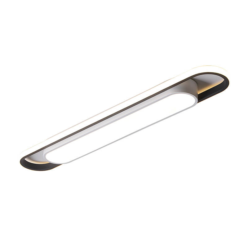 nordische geometrische rechteckige akrylpulver beschichtete LED-Deckenleuchte