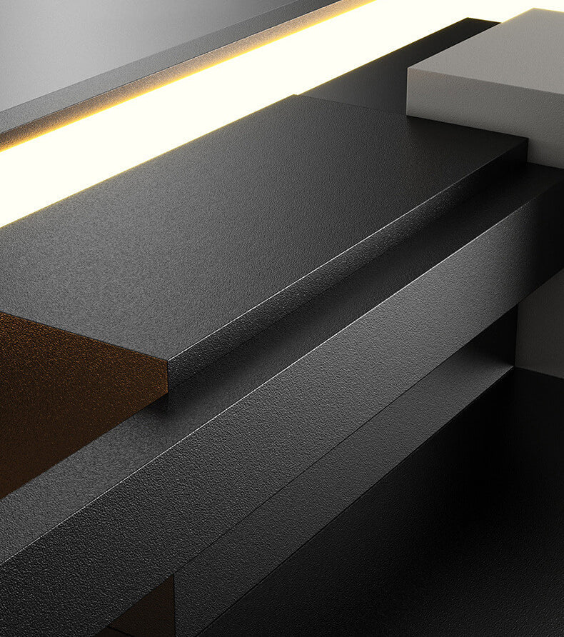 Minimalistische kreative quadratische Rahmen Eisen Silikon LED Wandleuchte