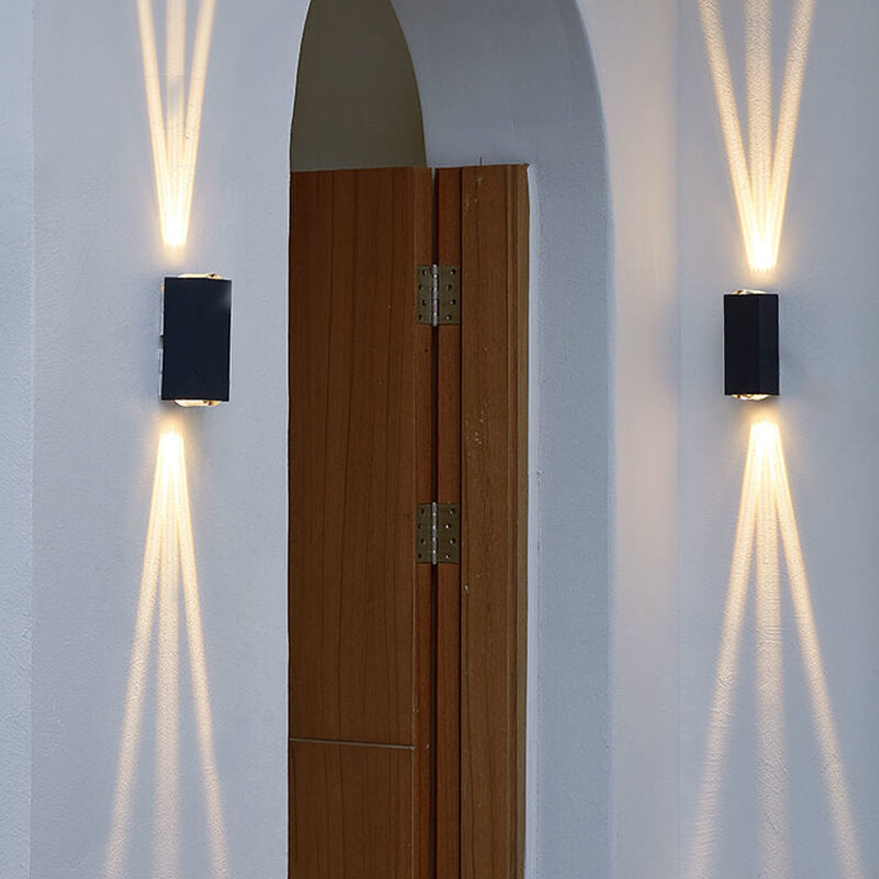 Sandsberg LED Außenwandleuchte | Wasserdicht & Modernes Design | Rechteckige Außenlampe für Haus & Garten