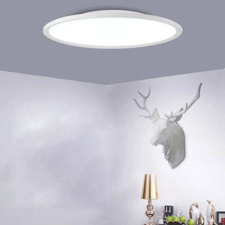 minimalistische Acryl-Aluminium runde Schirm LED Deckenleuchte für das Wohnzimmer
