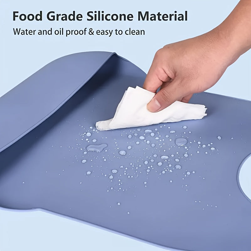 Groß/Extra Groß Silikon-Lätzchen für Erwachsene – Wasserdichte dreidimensionale Esslätzchen für Senioren
