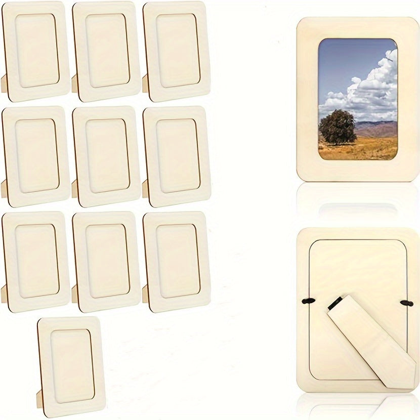 CreativeFrame – Set von 10 DIY Fotohalter Holz