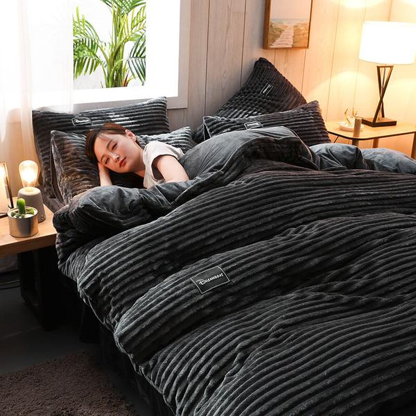 Verdickte Corduroy Samt Bettwäsche Set