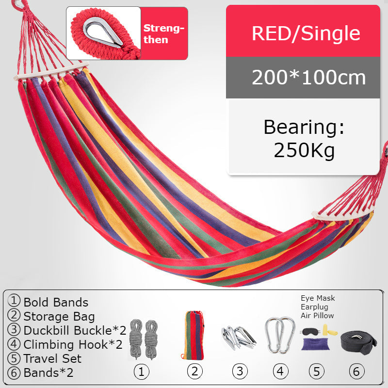 Sandsberg | Verdickte Einzel-/Doppelschaukel, Atmungsaktiver, Sicherer und Bequemer, Für Camping, Wohnheim & Freizeit