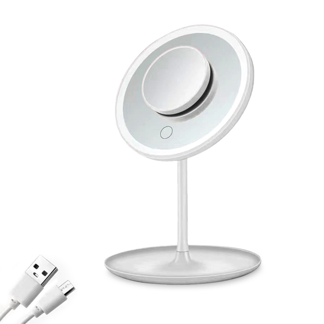 Glam️ | Schminkspiegel mit LED-Beleuchtung (USB-LED-Lichtleiste)