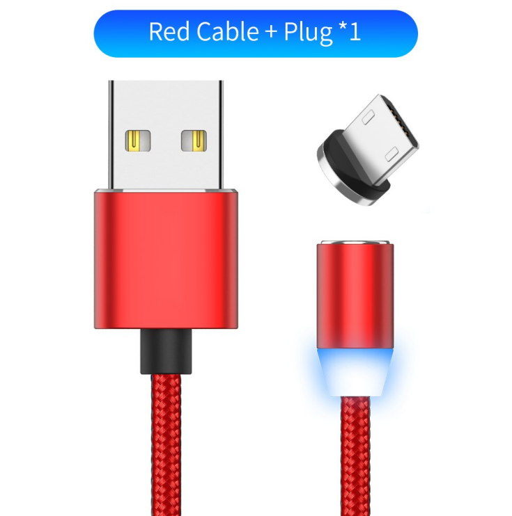 Kompatibel mit Apple, YBD 1m magnetisches LED-Ladekabel