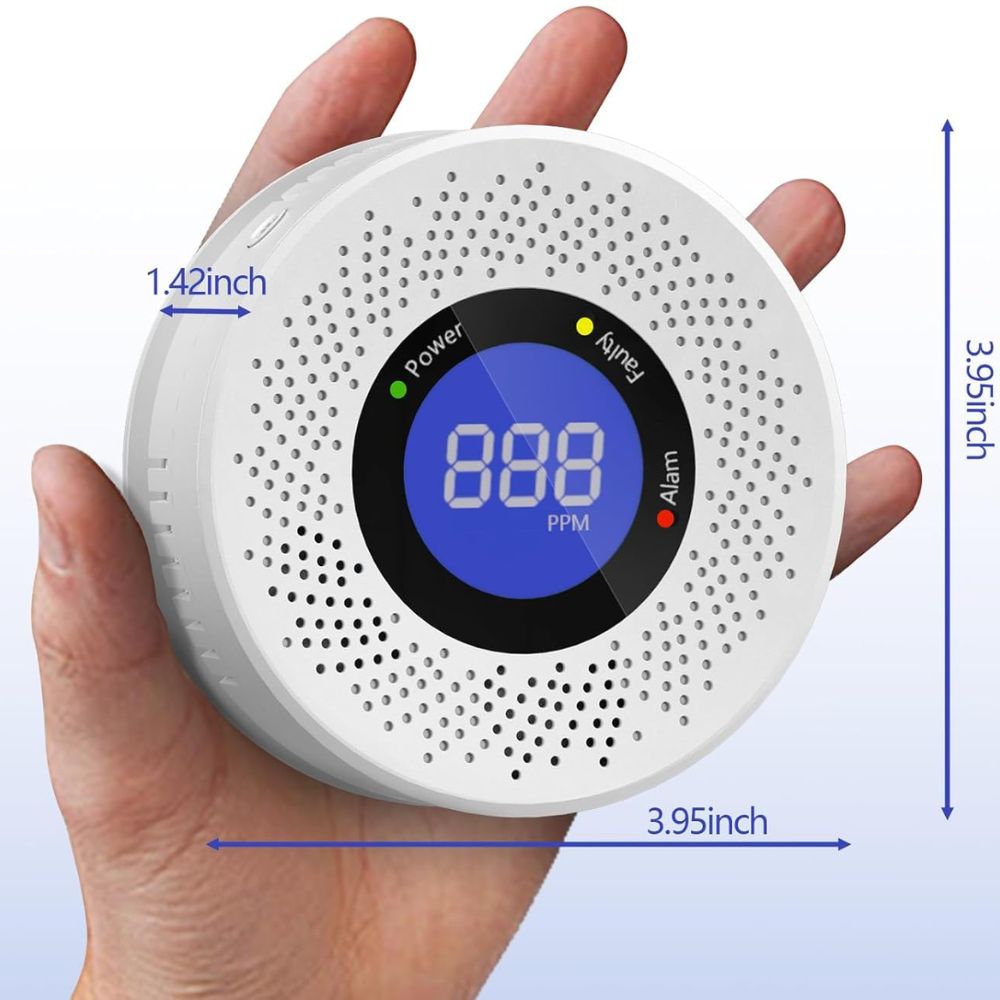 Kohlenmonoxid-Detektor CO Alarm Rauch-Sicherheitskombination