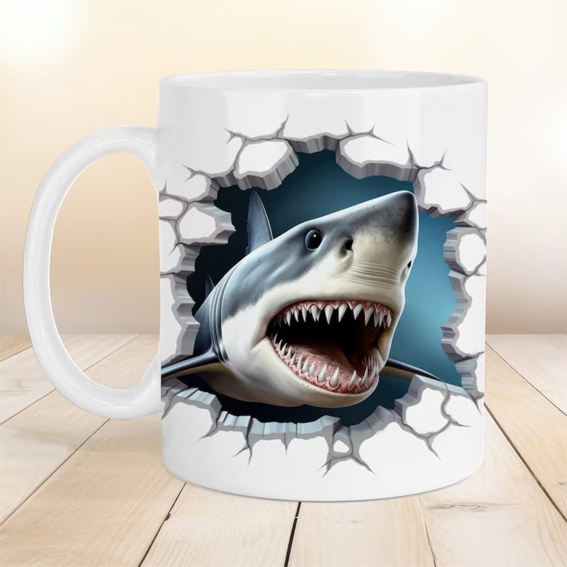 Sandsberg | 3D Ozean Strand Durchbruch Thema Kaffeebecher