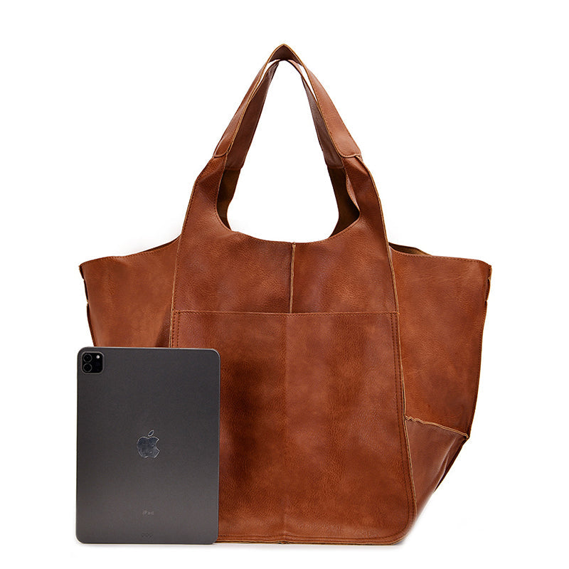 Übergroße Weekender-Handtaschen Aus Leder