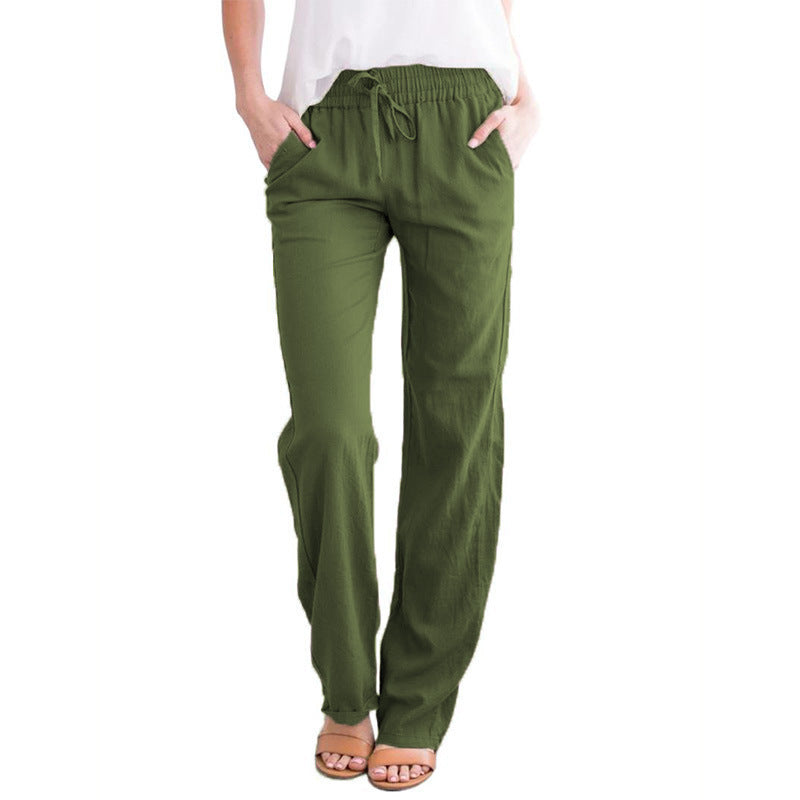 Lockere, bequeme Damen-Hose aus Leinen und Baumwolle🥰Kaufen Sie 2 Stück versandkostenfrei