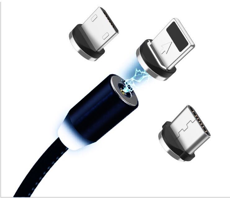 Kompatibel mit Apple, YBD 1m magnetisches LED-Ladekabel