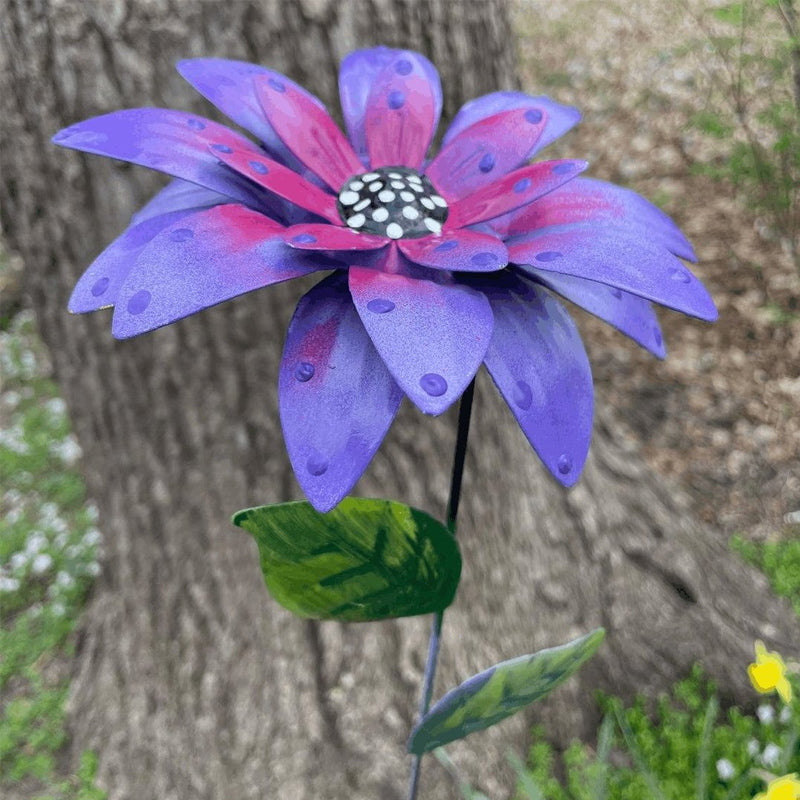 Gartendekoration Metallblumen