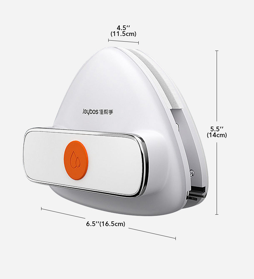 Magnetischer Glaswischer mit selbstrückstellender, frei einstellbarer Rückfederung Z47