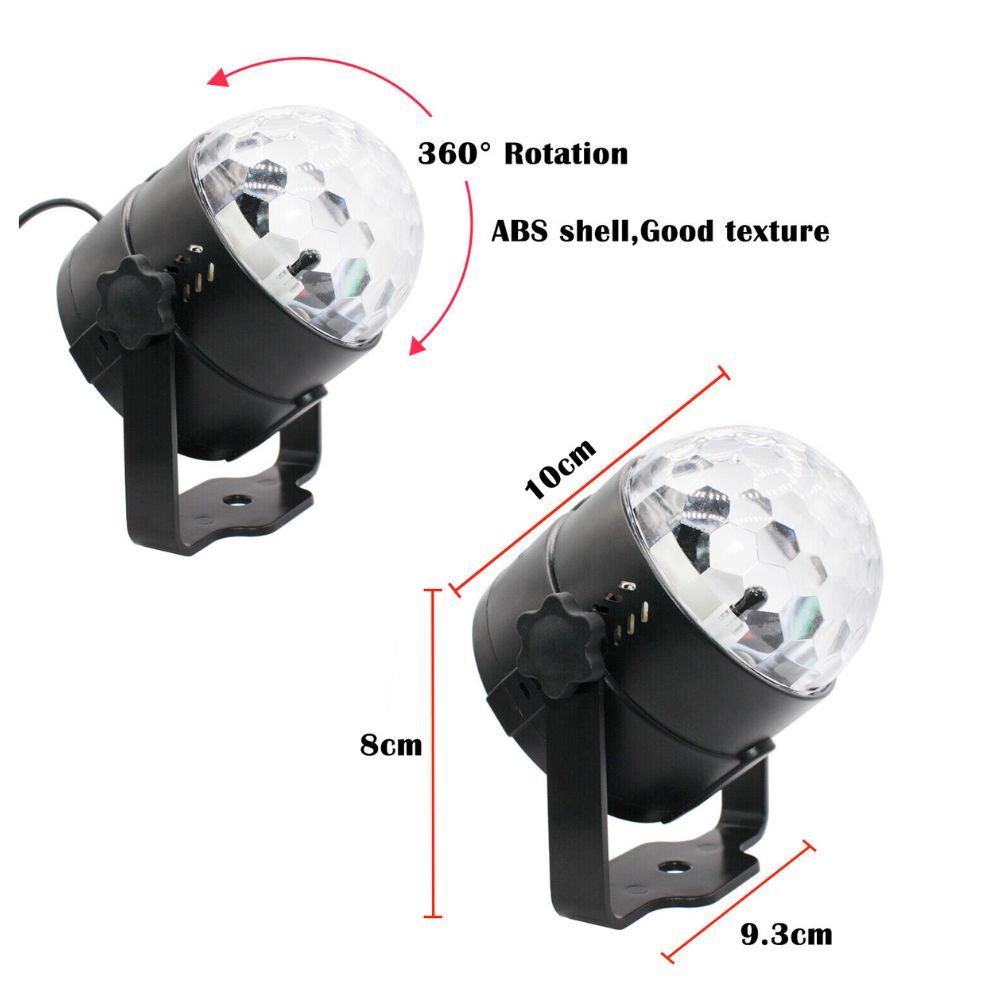 LED-Party-Projektorlicht mit Soundaktivierung