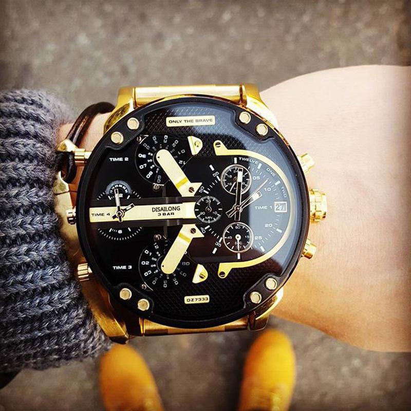 Edelstahl Chronograph Quarz Uhr
